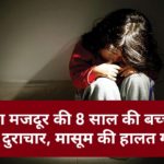 वारदात : भट्‌ठा मजदूर की 8 साल की बच्‍ची के साथ दुराचार, मासूम की हालत गंभीर…