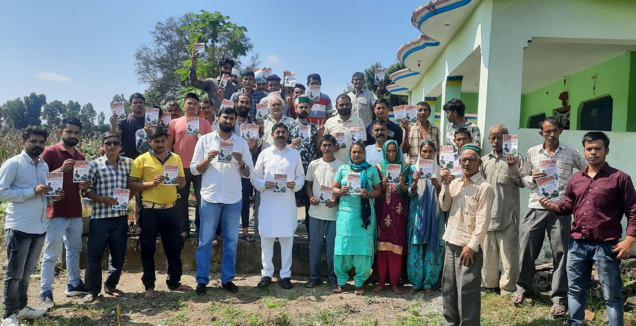 डोंडली-माजरी गांव में गरजे कांग्रेस नेता मनीष ठाकुर