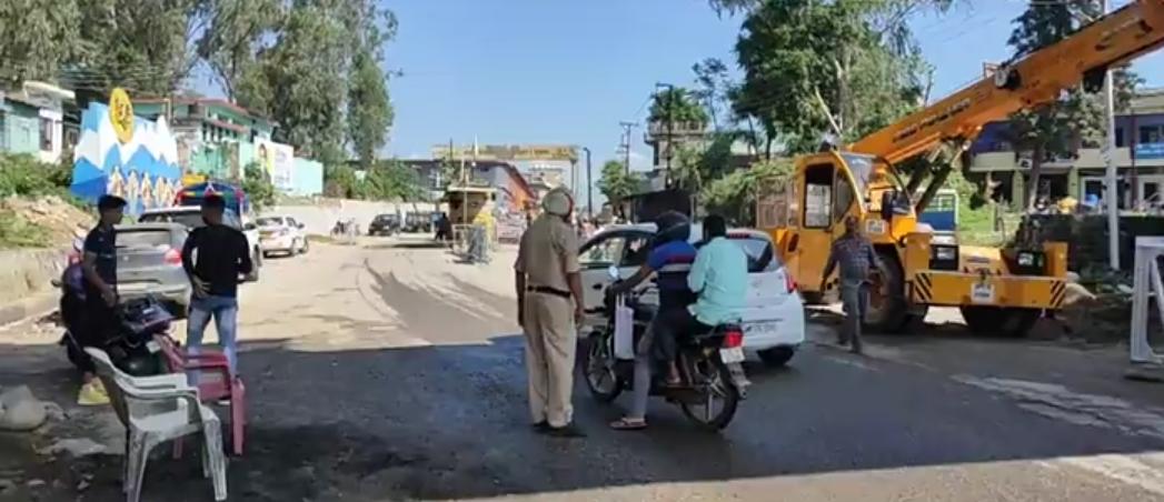 भारत बंद पर प्रदेश की सीमाओं पर रही चौकसी