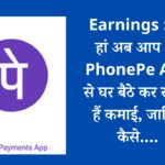 Earnings : जी हां अब आप भी PhonePe App से घर बैठे कर सकते हैं कमाई, जानिए कैसे….