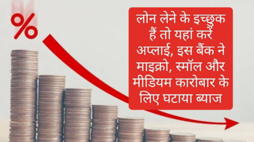 Loan Interest Reduce 2023: लोन लेने के इच्छुक हैं तो यहां करें अप्लाई, इस बैंक ने माइक्रो, स्मॉल और मीडियम कारोबार के लिए घटाया ब्याज