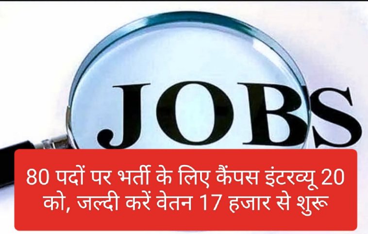 Sirmour Jobs Alert: 80 पदों पर भर्ती के लिए कैंपस इंटरव्यू 20 को, जल्दी करें वेतन 17 हजार से शुरू