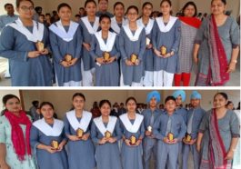 गुरु नानक मिशन पब्लिक स्कूल में रचनात्मक व सृजनात्मक प्रतियोगिताओं के लिए विद्यार्थी सम्मानित