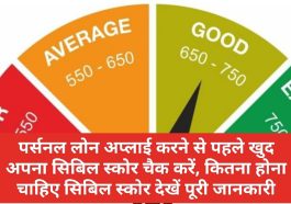 CIBIL Score Check Free: पर्सनल लोन अप्लाई करने से पहले खुद अपना सिबिल स्कोर चैक करें, कितना होना चाहिए सिबिल स्कोर देखें पूरी जानकारी