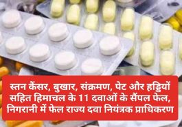 HP Latest News: स्तन कैंसर, बुखार, संक्रमण, पेट और हड्डियों सहित हिमाचल के 11 दवाओं के सैंपल फेल, निगरानी में फेल राज्य दवा नियंत्रक प्राधिकरण