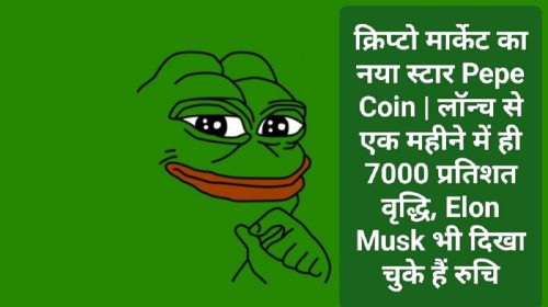 Crypto Currency Latest News: क्रिप्टो मार्केट का नया स्टार Pepe Coin | लॉन्च से एक महीने में ही 7000 प्रतिशत वृद्धि, Elon Musk भी दिखा चुके हैं रुचि