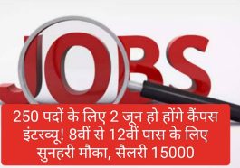 Paonta Sahib Jobs: 250 पदों के लिए 2 जून हो होंगे कैंपस इंटरव्यू! 8वीं से 12वीं पास के लिए सुनहरी मौका, सैलरी 15000