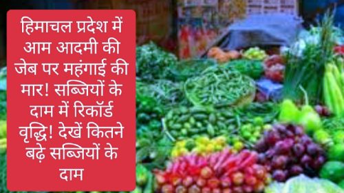 Vegetables Price Hike: हिमाचल प्रदेश में आम आदमी की जेब पर महंगाई की मार! सब्जियों के दाम में रिकॉर्ड वृद्धि! देखें कितने बढ़े सब्जियों के दाम