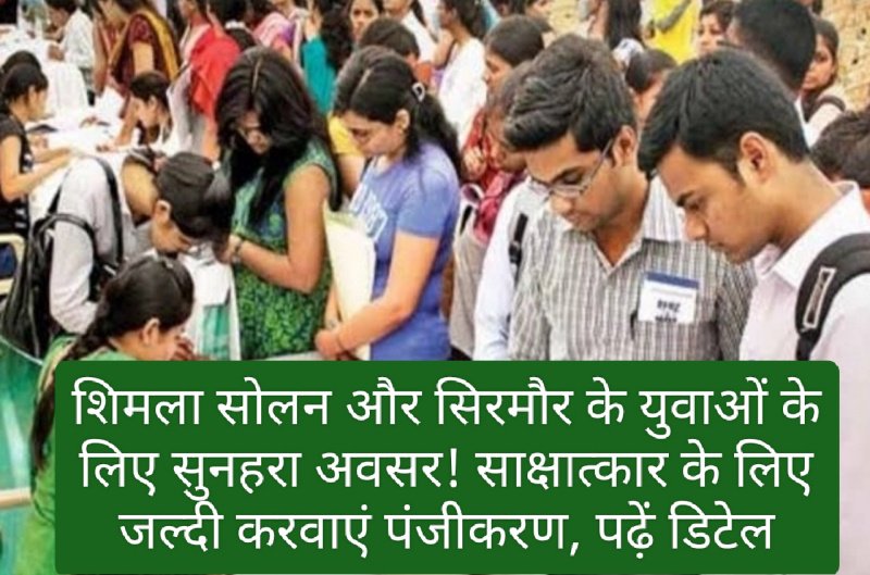 प्रधानमंत्री राष्ट्रीय शिक्षुता मेला: शिमला सोलन और सिरमौर के युवाओं के लिए सुनहरा अवसर! साक्षात्कार के लिए जल्दी करवाएं पंजीकरण, पढ़ें डिटेल