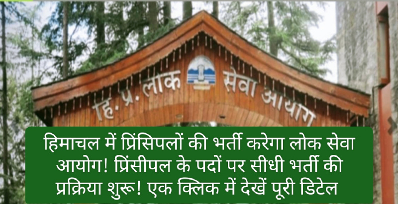 HPPSC: हिमाचल में प्रिंसिपलों की भर्ती करेगा लोक सेवा आयोग! प्रिंसीपल के पदों पर सीधी भर्ती की प्रक्रिया शुरू! एक क्लिक में देखें पूरी डिटेल