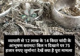 Himachal Pradesh: व्यापारी से 12 लाख के 14 किग्रा चांदी के आभूषण बरामद! बिल न दिखाने पर 75 हजार रुपए जुर्माना! देखें क्या है पूरा मामला
