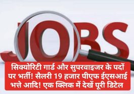 हिमाचल में बंपर भर्ती: सिक्योरिटी गार्ड और सुपरवाइजर के पदों पर भर्ती! सैलरी 19 हजार पीएफ ईएसआई भत्ते आदि! एक क्लिक में देखें पूरी डिटेल