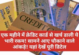 Credit Card Report: एक महीने में क्रेडिट कार्ड से खर्च डाली ये भारी रकम! सामने आए चौकाने वाले आंकड़े! यहां देखें पूरी डिटेल