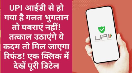 UPI Payment Tips: UPI आईडी से हो गया है गलत भुगतान तो घबराएं नहीं! तत्काल उठाएंगे ये कदम तो मिल जाएगा रिफंड! एक क्लिक में देखें पूरी डिटेल