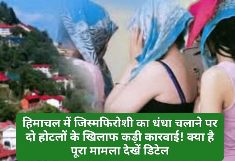 Sex Racket: हिमाचल में जिस्मफिरोशी का धंधा चलाने पर दो होटलों के खिलाफ कड़ी कारवाई! क्या है पूरा मामला देखें डिटेल