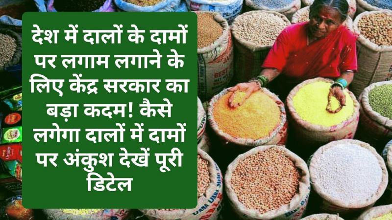 Dal Price Hike: देश में दालों के दामों पर लगाम लगाने के लिए केंद्र सरकार का बड़ा कदम! कैसे लगेगा दालों में दामों पर अंकुश देखें पूरी डिटेल