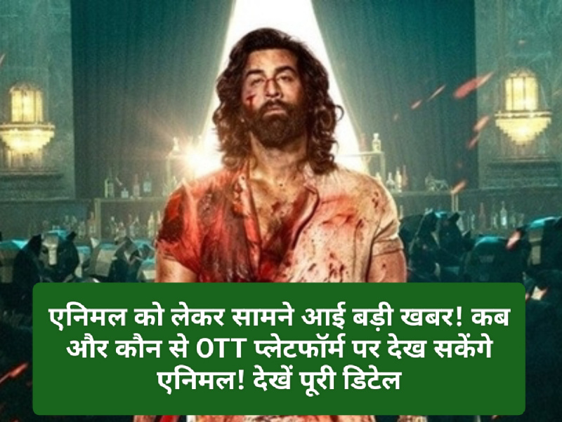 Animal Release On OTT: एनिमल को लेकर सामने आई बड़ी खबर! कब और कौन से OTT प्लेटफॉर्म पर देख सकेंगे एनिमल! देखें पूरी डिटेल