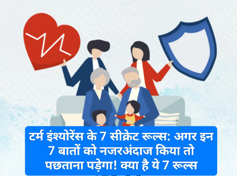 टर्म इंश्योरेंस के 7 सीक्रेट रूल्स: अगर इन 7 बातों को नजरअंदाज किया तो पछताना पड़ेगा! क्या है ये 7 रूल्स