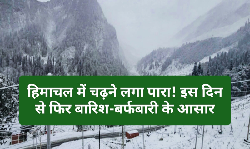 HP Weather Alert: हिमाचल में चढ़ने लगा पारा! इस दिन से फिर बारिश-बर्फबारी के आसार