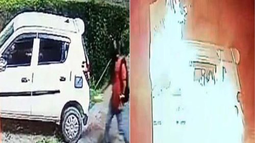 Himachal Crime News: शातिर ने गाड़ी पर पेट्रोल फेंक कर लगाई आग! CCTV में कैद हुई वारदात