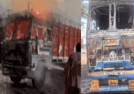 Breaking News: हाईवे किनारे खड़े ट्रक में लगी आग! अंदर सो रहे हिमाचल के ड्राइवर की मौत