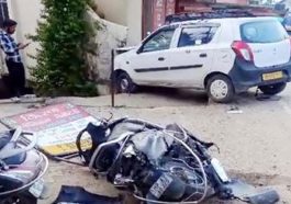 Himachal Accident: तेज रफ्तार कार ने स्कूटी को मारी टक्कर! सीसीटीवी में कैद हुई घटना