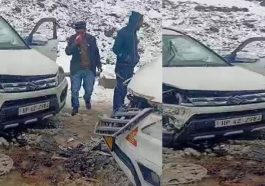 Himachal Accident: बर्फ में फिसले वाहन! दो गाड़ियों के बीच जोरदार भिड़ंत