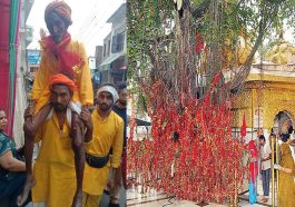 आस्था: चलो बुलावा आया है माता ने बुलाया है…पोते के कंधों पर चिंतपूर्णी मंदिर पहुंचा 90 वर्षीय दादा