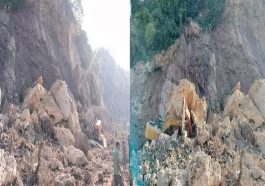 Himachal News Alert: पहाड़ी दरकने से तीन पोकलेन मशीनों पर गिरा मलबा! दो ऑपरेटर जख्मी