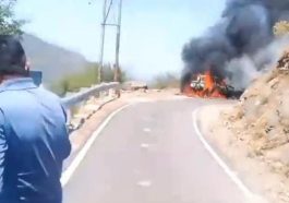 Himachal News Alert: चलती गाड़ी में आग लगने से चालक बुरी तरह झुलसा! 20 दिन पहले ही ली थी कार