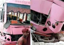 Himachal Accident: बस और ट्रक के बीच जोरदार भिड़ंत! मासूम बच्ची सहित चालक जख्मी