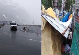 Himachal Weather: हिमाचल की चोटियों पर फिर बर्फबारी! अंधड़ से उड़ीं दुकानों की छतें