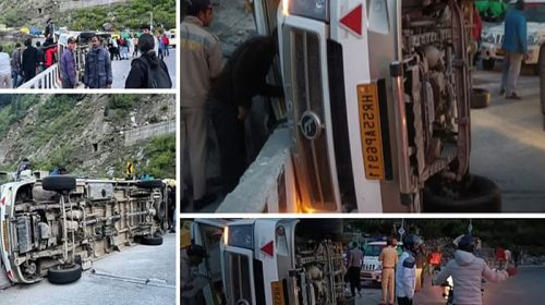 Himachal Accident: सड़क पर पलटी टेंपो ट्रैवलर! एक की मौत तो मुंबई के 19 पर्यटक घायल