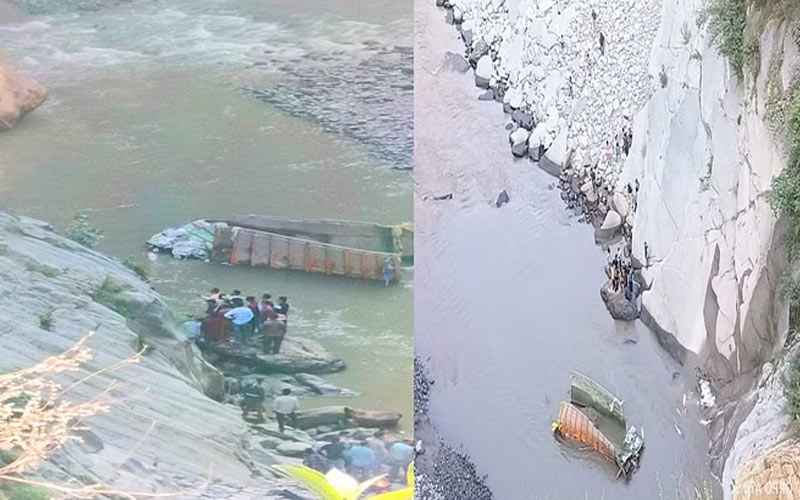 Himachal Accident: नदी में समाया सीमेंट से लदा ट्रक! हादसे में चालक की मौत