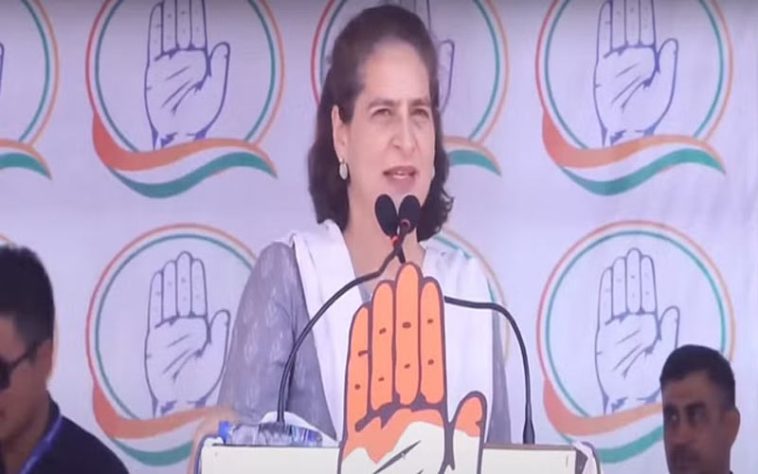 Priyanka Gandhi: कांग्रेस की सरकार बनते ही महिलाओं को मिलेंगे 8500 रुपये! अग्निवीर योजना होगी रद्द- प्रियंका गांधी