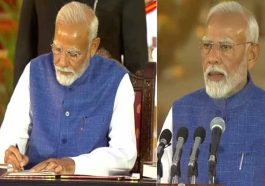 PM Modi Oath: तीसरी बार प्रधानमंत्री बने नरेंद्र मोदी! पीएम ने मंत्रियों सहित ली शपथ