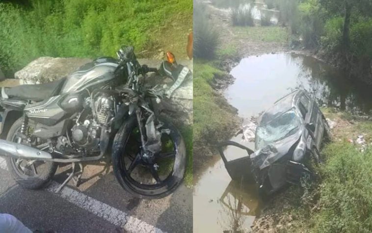 Accident In Himachal: गाड़ी-बाइक के बीच जोरदार भिड़ंत होने से महिला सहित गाय की मौत! चालक की हालत गंभीर