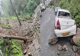 Himachal Weather: हिमाचल में भारी बारिश से जगह-जगह भूस्खलन! गाड़ियों पर गिरे पत्थर