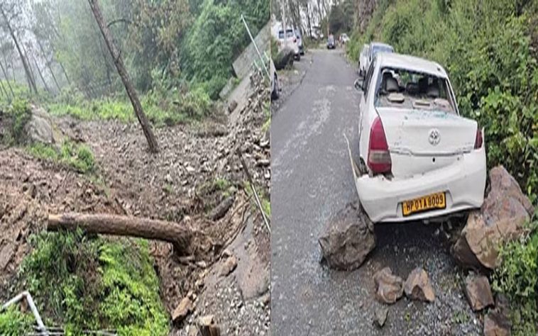 Himachal Weather: हिमाचल में भारी बारिश से जगह-जगह भूस्खलन! गाड़ियों पर गिरे पत्थर