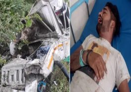 Accident In Himachal: सब्जी की सप्लाई करने जा रही पिकअप पैरापिट से टकराई! दो युवक गंभीर घायल