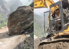Himachal News Alert: लैंडस्लाइड होने से जेसीबी मशीन पर गिरे पत्थर! व्यक्ति घायल