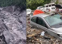 Flood In Himachal: मूसलाधार बारिश से नाले में आई बाढ़! 8 गाड़ियां मलबे में दबी