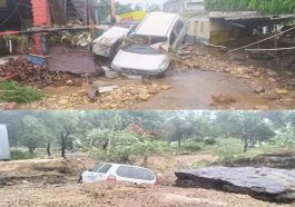 हिमाचल में भारी बारिश से तबाही: डंगा धंसने से गाड़ी गिरी! एक ही दिन में 12 लोगों ने गवाई जान