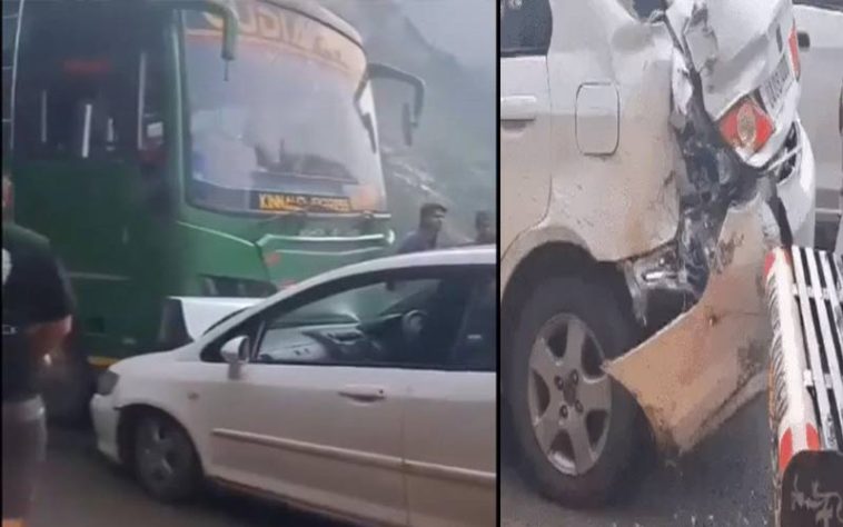 Accident In Himachal: हिमाचल में बस-कार और ट्रक के बीच जोरदार भिड़ंत! ऐसे पेश आया हादसा