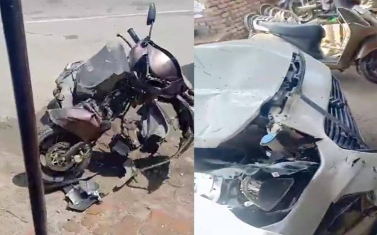 Accident In Himachal: कार व स्कूटी के बीच जोरदार टक्कर! एक की मौत दूसरा गंभीर घायल