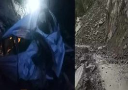 Landslide In Himachal: हिमाचल में चलती गाड़ी पर गिरा पहाड़! कार सवार चार लोगों ने ऐसे बचाई जान