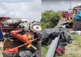 Accident In Himachal: सड़क पर पलटी ट्रैक्टर ट्रॉली! हादसे में 14 श्रद्धालु घायल