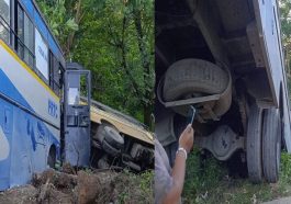 Bus Accident In Himachal: पंजाब रोडवेज बस व निजी स्कूल बस के बीच जोरदार भिड़ंत! अंदर फंसा ड्राइवर