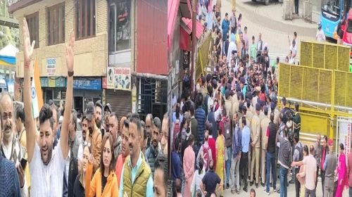 Shimla Protest: संजौली मस्जिद विवाद पर हिंदूवादी संगठन उग्र! जमकर नारेबाजी, हिन्दू जागरण मंच के अध्यक्ष गिरफ्तार