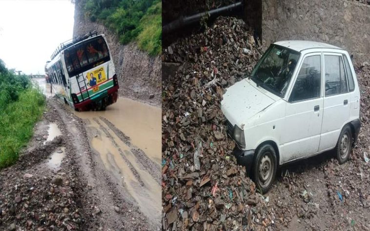 Himachal Weather: हिमाचल में बारिश से जगह-जगह तबाही! मलबे में दबी गाड़ियां, कई मार्ग बंद